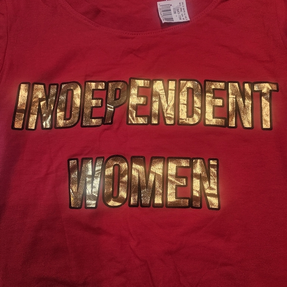 Independent women tee by Ambiance sz S NWT - Picture 3 of 3